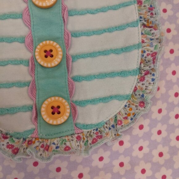 Matilda Jane Girls Sz 6 Top Adventure Begins Front Porch Shirt Floral Ruffle - Picture 5 of 9